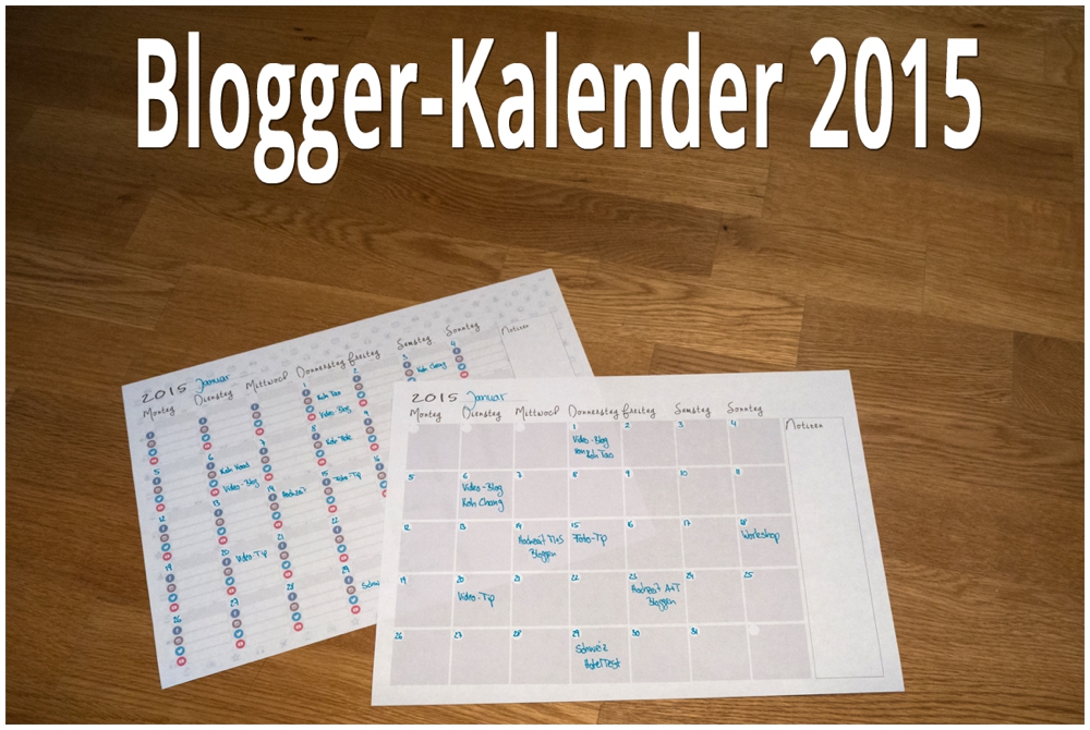 Blogger Kalender 2015