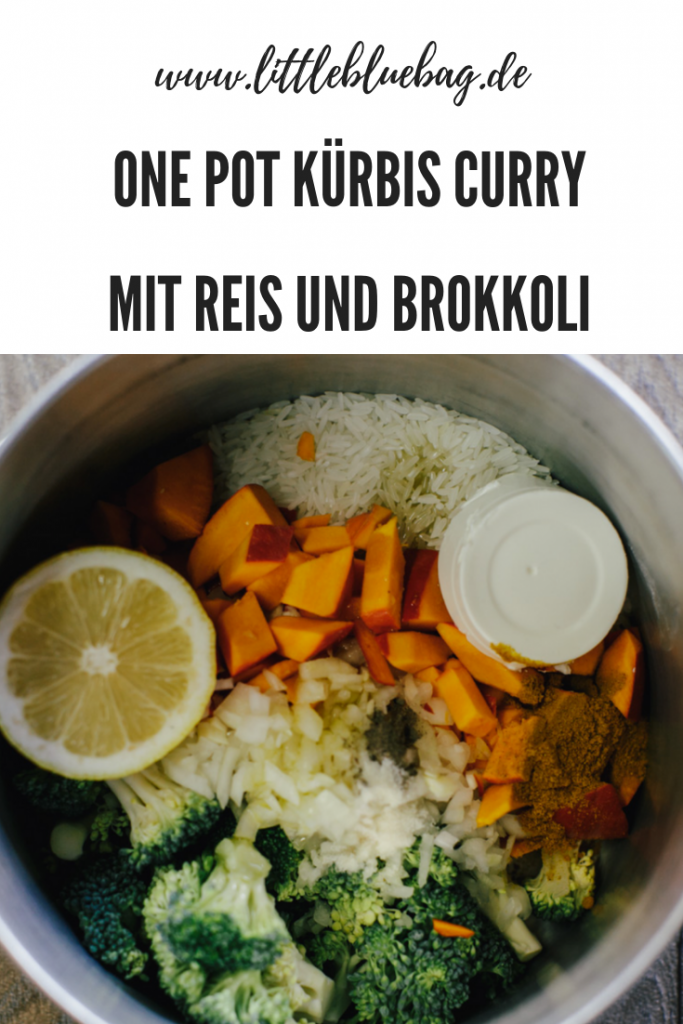 one pot kürbis curry mit reis und brokkoli marvelous vankitchen