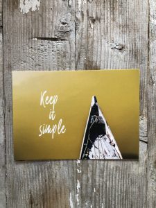 LittleBlueBag Postkarte 12 Keep it simple