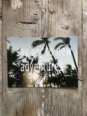 LittleBlueBag Postkarte 16 say YES to new adventures