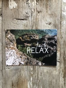 LittleBlueBag Postkarte 19 time to RELAX